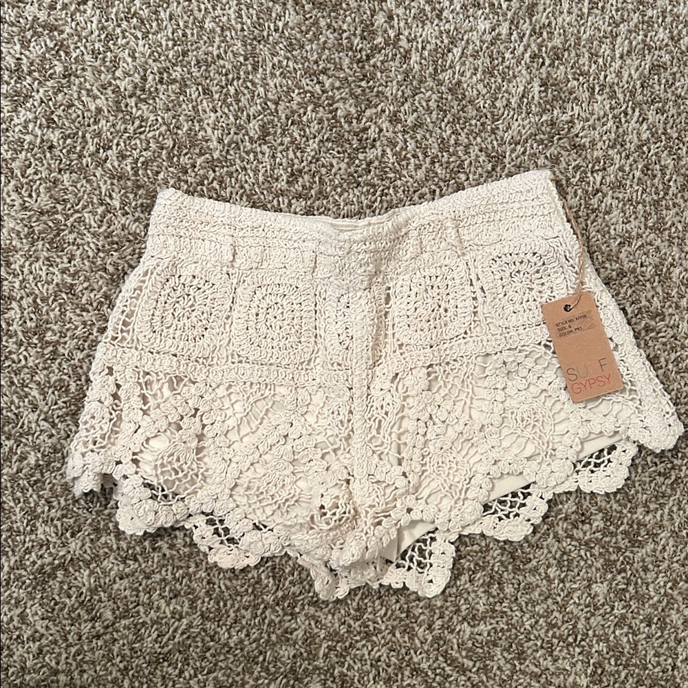 Surf Gypsy Crochet Shorts